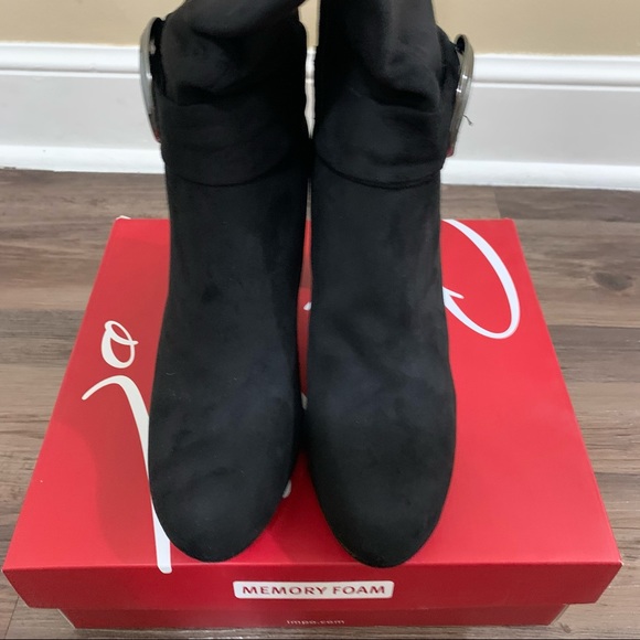 Impo Black Obia High Heel Dress Boots With Buckle Size 9.5 Women’s Boots - Picture 7 of 14